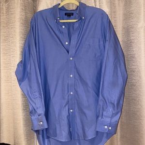 Lands End Mens Regular Fit Dress Shirt